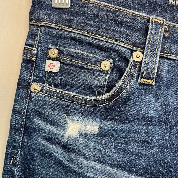 Adriano Goldschmied Jeans Womens 27 Denim The Legging Ankle Distressed Skinny AG - Picture 8 of 16